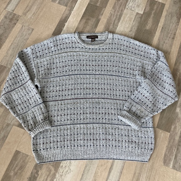 Vintage Oversized Cable Knit Grandpa Sweater - Picture 6 of 12